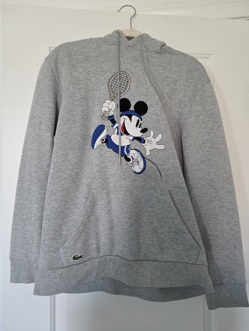 Lacoste Men's Gray Mickey Tennis Hoodie